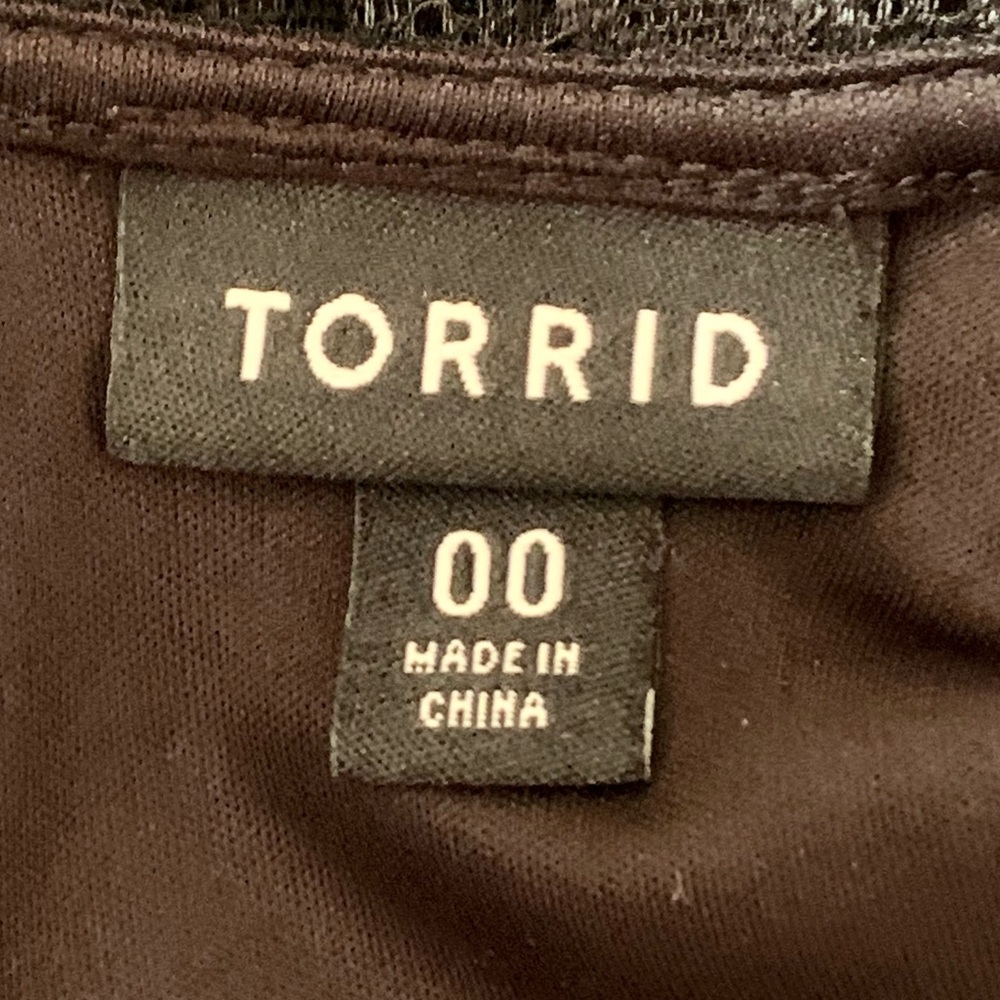 TORRID ⭐️ Black Lace Babydoll Swing Tunic Blouse - Picture 8 of 10